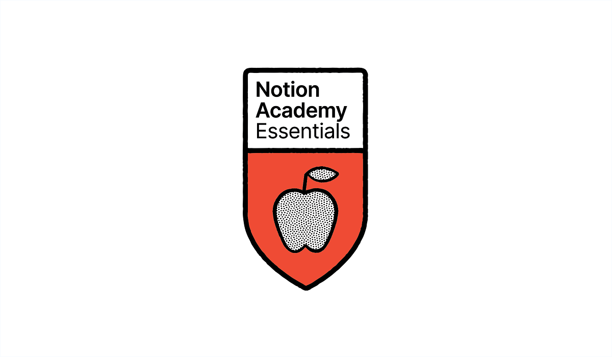 Notion Academy Essentials badge issued by Notion